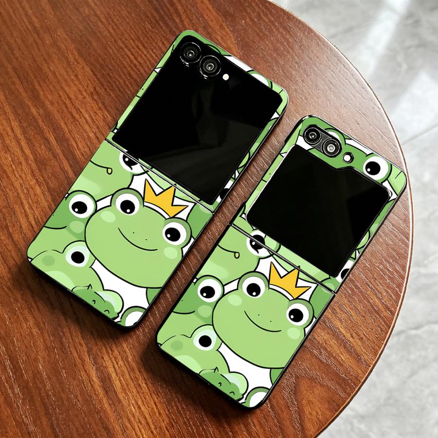 Phone Cases Z Fold 4 - เคสโทรศัพท์ลายกบแบบเต็มตัวสำหรับ Samsung Galaxy Z Flip 7