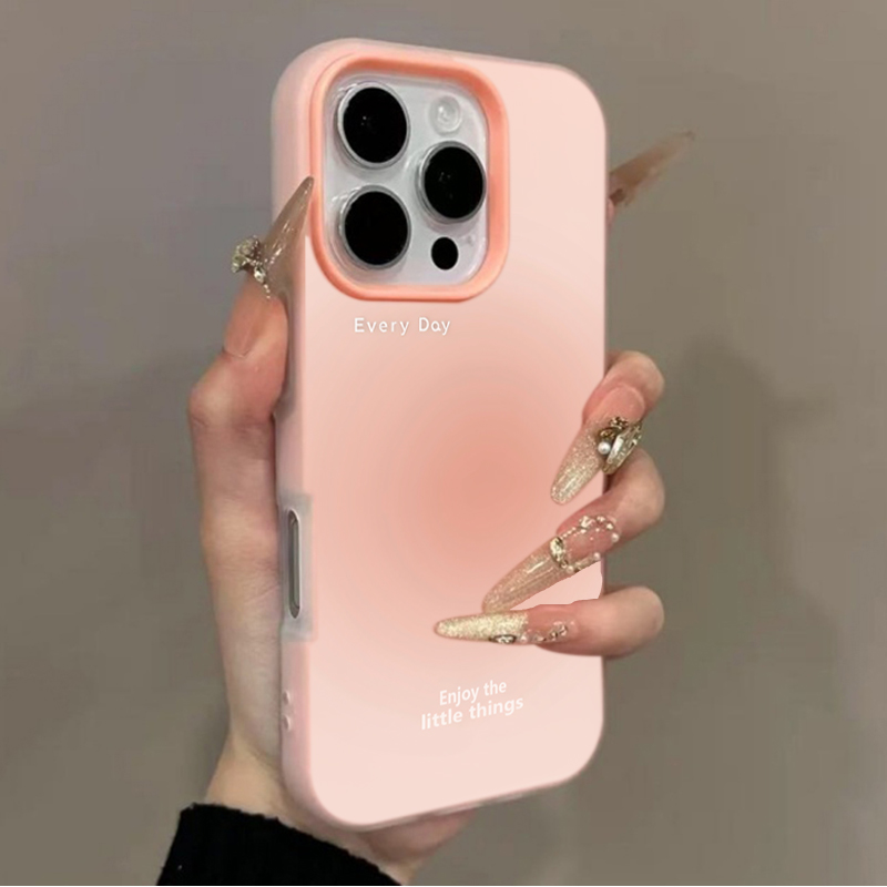 Phone Cases Like Loopy - เคสโทรศัพท์ลายไล่เฉดสีชมพูสำหรับ iPhone 17 16 Pro Max