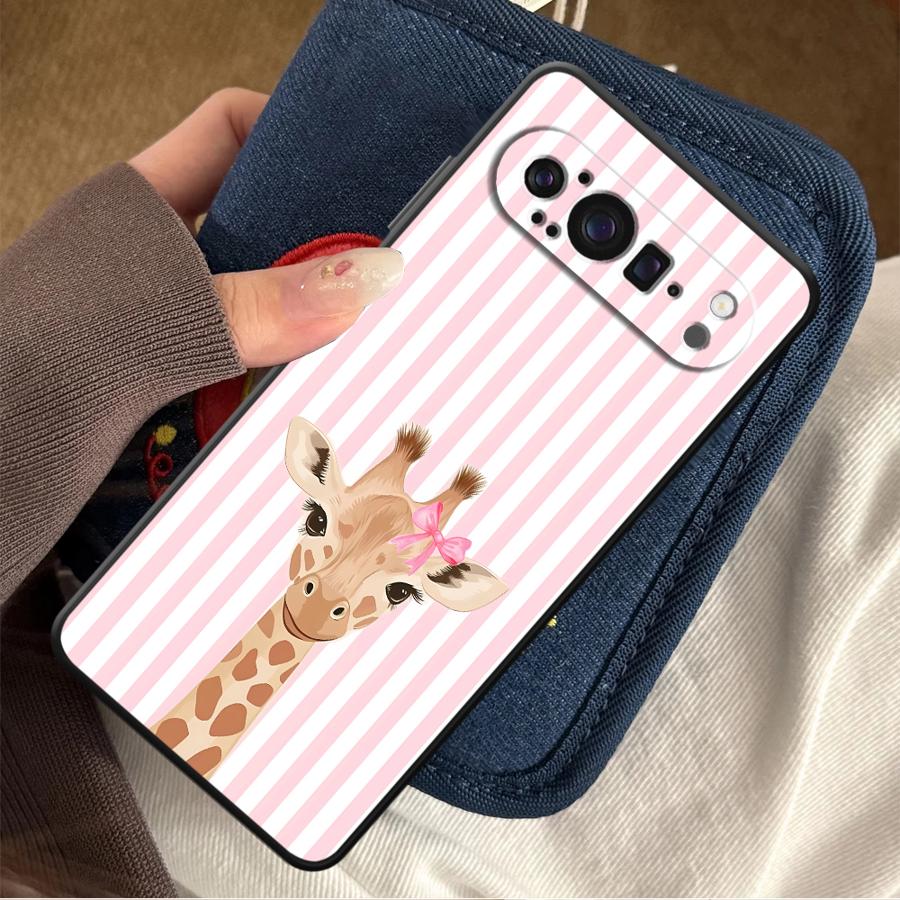 Phone Cases Google Pixel 7 - การ์ตูนยีราฟฟันด้าเคสโทรศัพท์สำหรับกูเกิลพิกเซล 10A 6 7 8 โปร