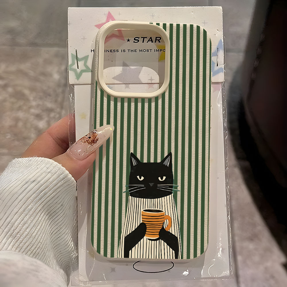 Phone Cases Like Loopy - เคสโทรศัพท์ลายแมวตลกพร้อมลายลิ้นจี่สำหรับ iPhone 18 17 16 15