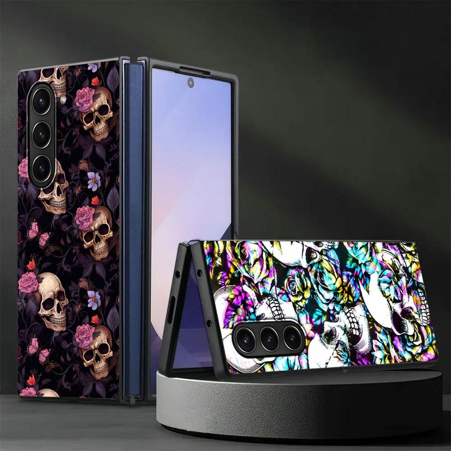Phone Cases Z Fold 4 - Skull Art สําหรับ Samsung Galaxy Z