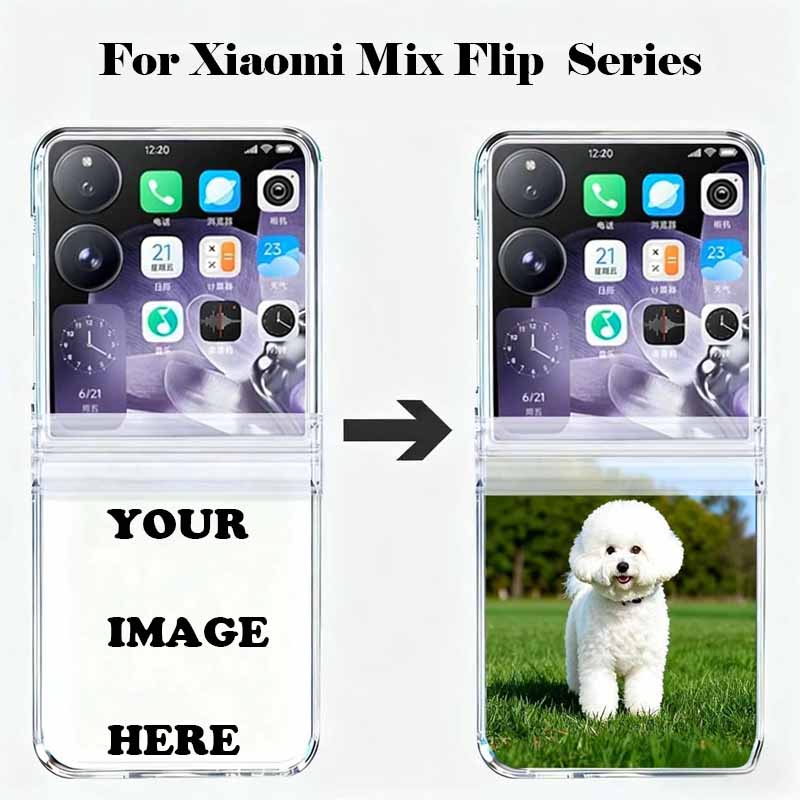 Phone Cases With Pictures - เคสโทรศัพท์แบบพับได้ DIY สำหรับ Xiaomi Mix Flip