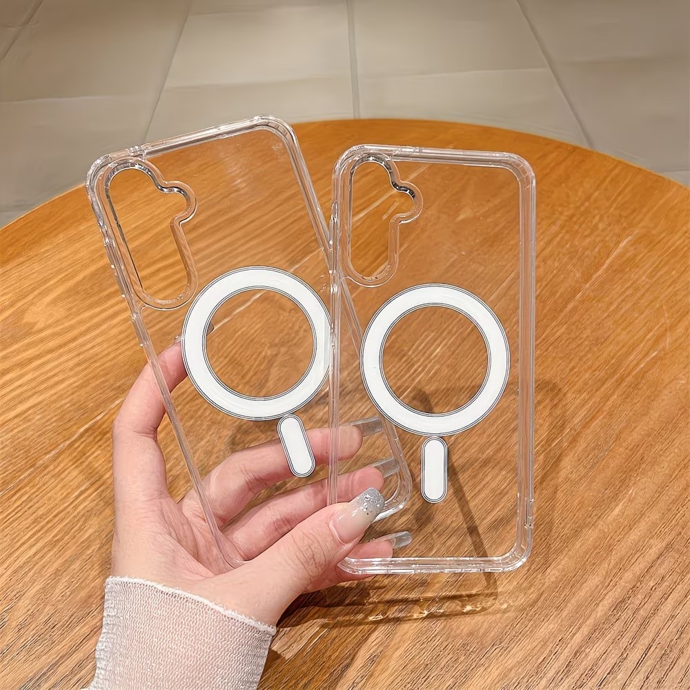 Clear Magsafe Case - เคสโทรศัพท์ที่รองรับการชาร์จไร้สายด้วยแม่เหล็ก MagSafe สำหรับ Samsung Galaxy S26