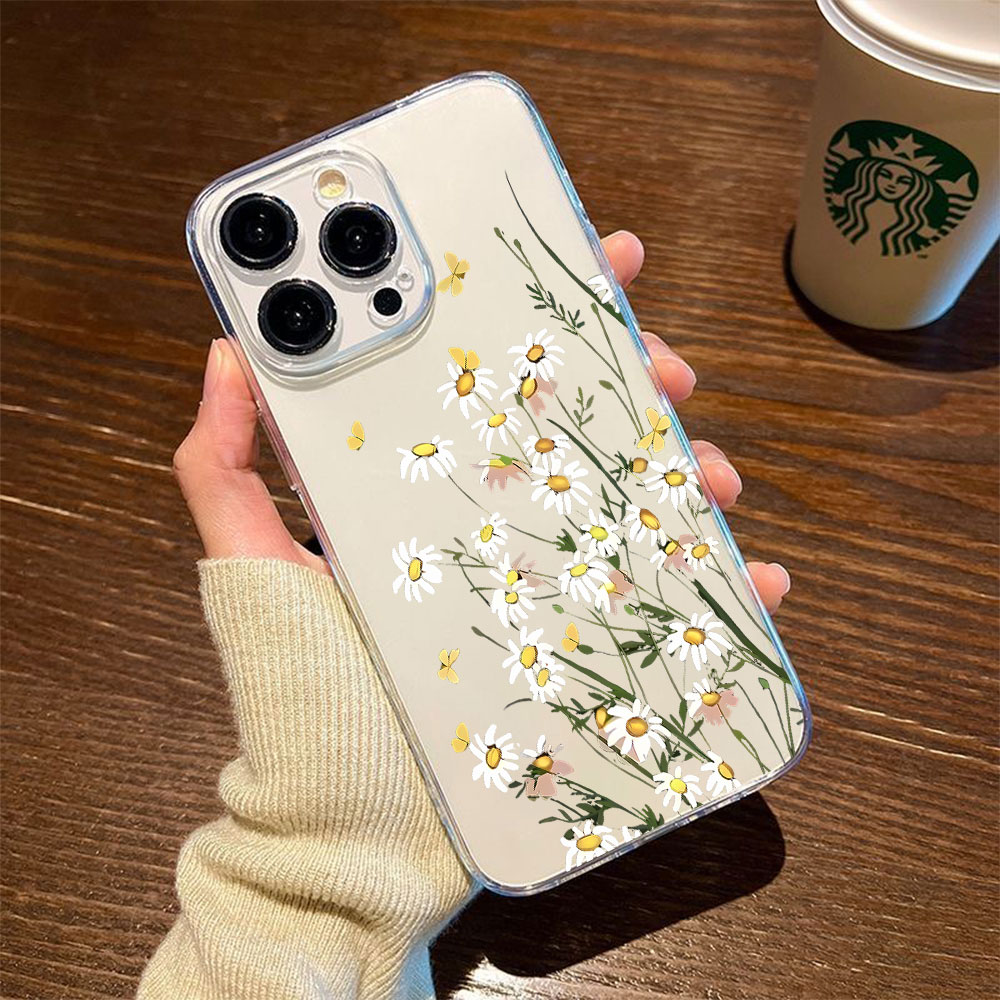 Phone Cases Iphone 17 Pro - เคสโทรศัพท์ลายดอกเดซี่ใหม่ สำหรับ iPhone 13 12 Mini