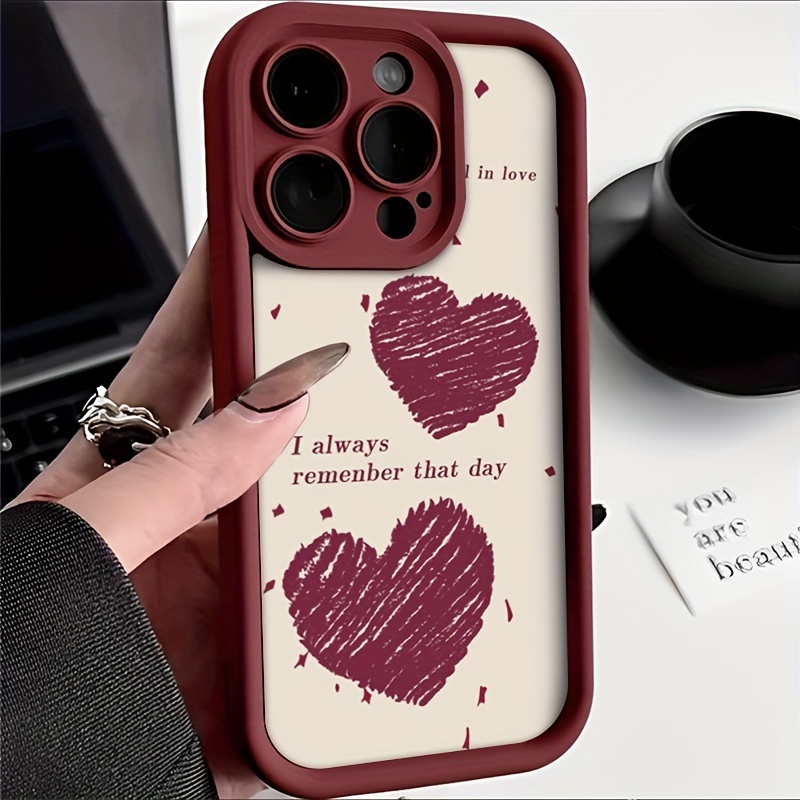 Phone Cases Typo - เคสโทรศัพท์ TPU กันกระแทก ลาย Typo Red