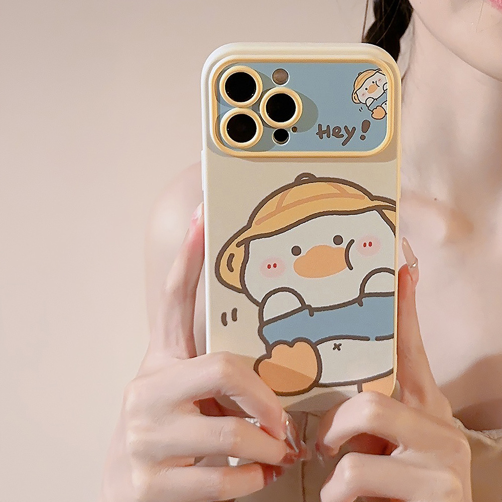 Phone Cases Korean - เคสโทรศัพท์ลายการ์ตูนเป็ดเหลืองเกาหลี สำหรับ iPhone 17 Air 16e