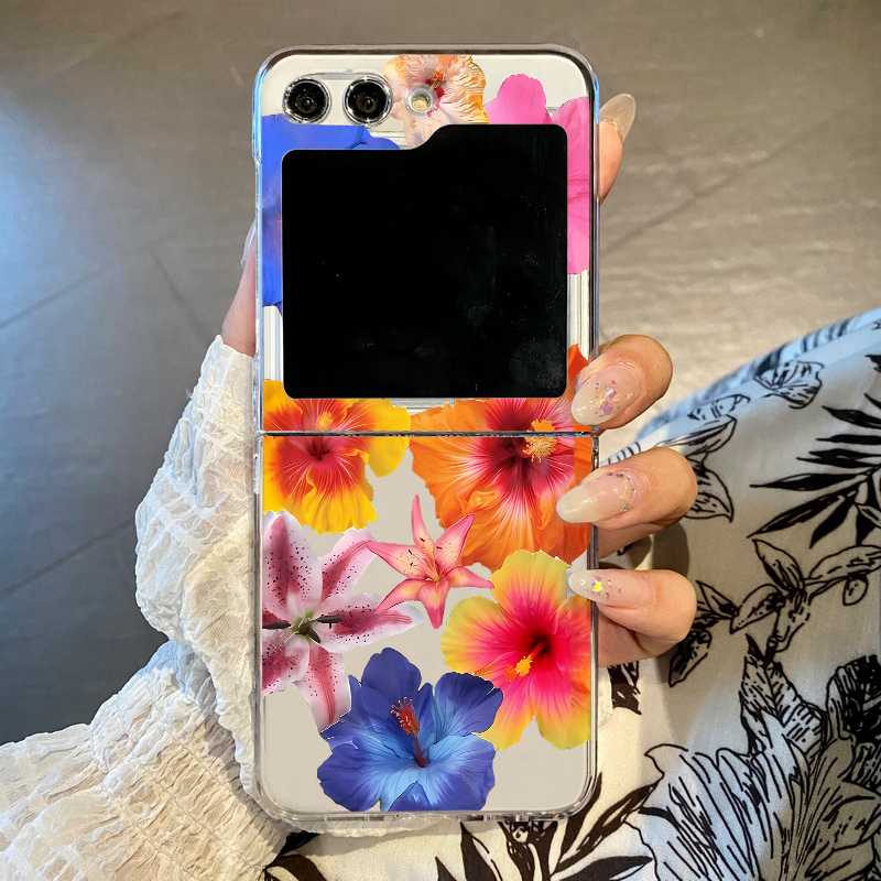 Phone Cases Z Fold 4 - เคสโทรศัพท์ลายดอกไม้สมจริงสำหรับ Samsung Galaxy Z Flip7 FE