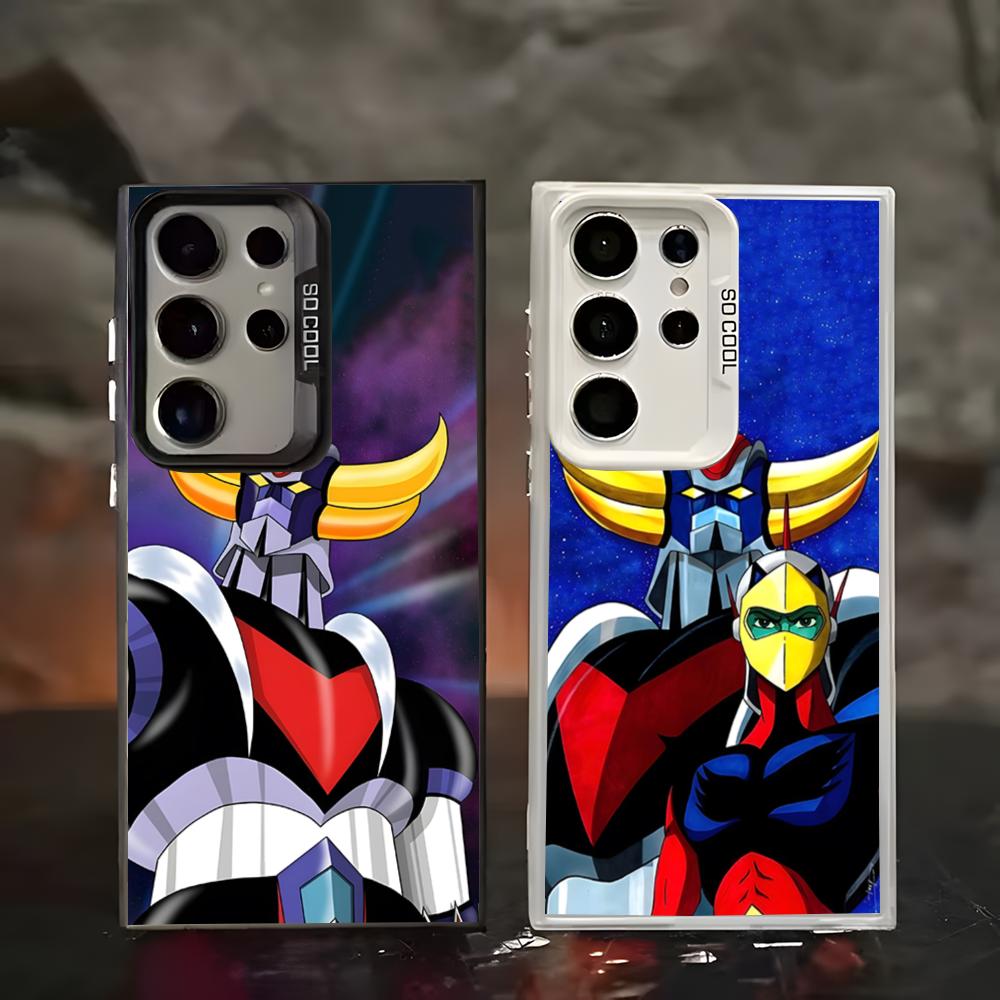 Phone Cases Anime - เคสโทรศัพท์ลายอนิเมะ UFO Robot Grendizer สีเงินหลากสี เหมาะสำหรับ