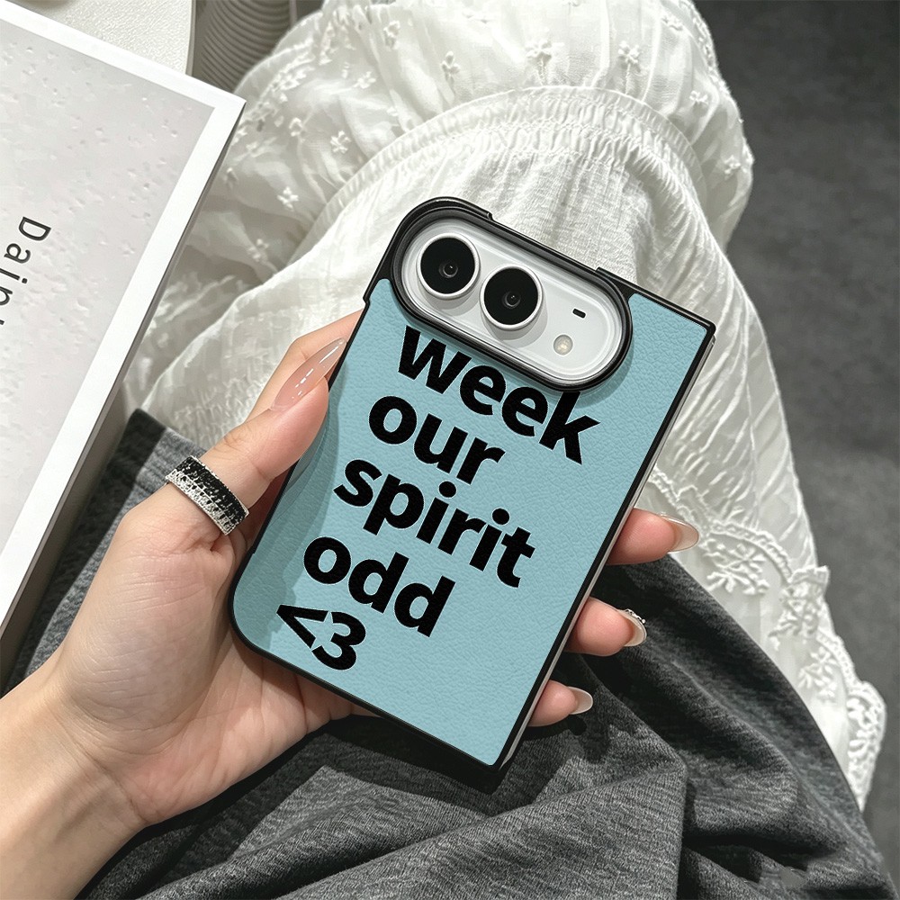 Phone Cases Typo - เคสโทรศัพท์แบบพับได้รุ่นใหม่ Week Typo สำหรับ iPhone Duo