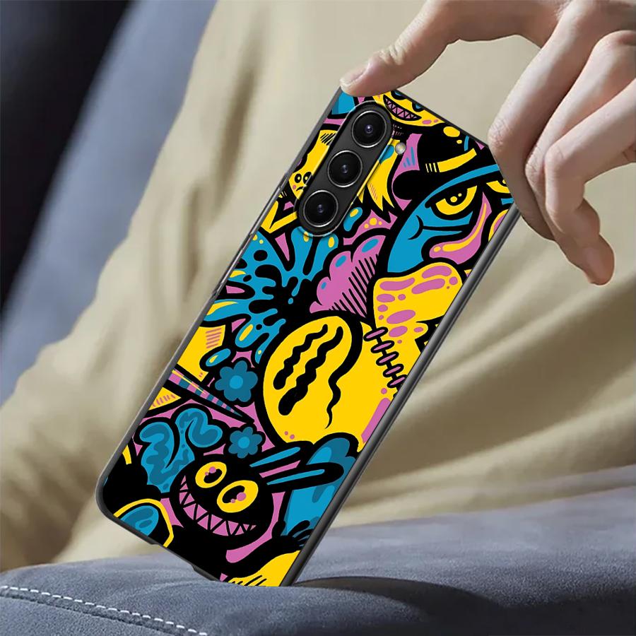 Phone Cases Z Fold 4 - การ์ตูน Graffiti Design สําหรับ Samsung Galaxy