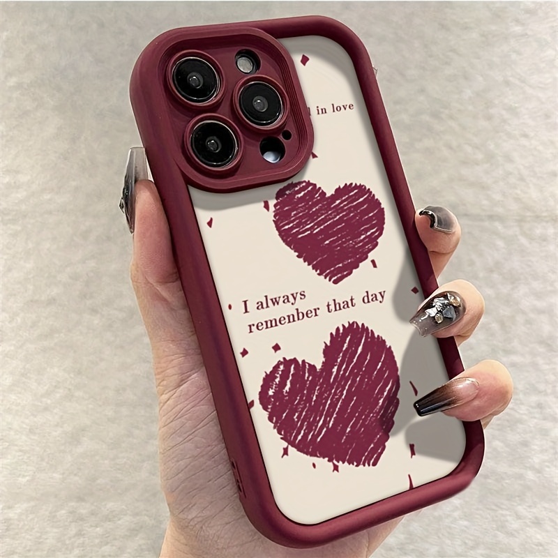 Phone Cases Typo - เคสโทรศัพท์ TPU กันกระแทก ลาย Typo Red