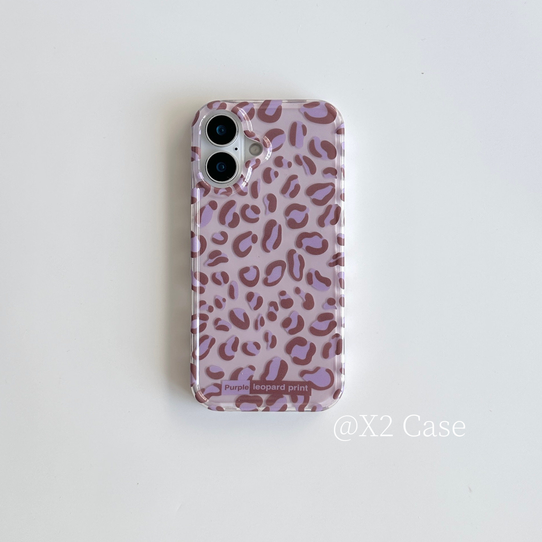 Phone Cases Leopard Print - เคสโทรศัพท์ลายเสือดาวสีม่วงอ่อนสไตล์สาวเปรี้ยว Ins สำหรับ iPhone 17 AIR