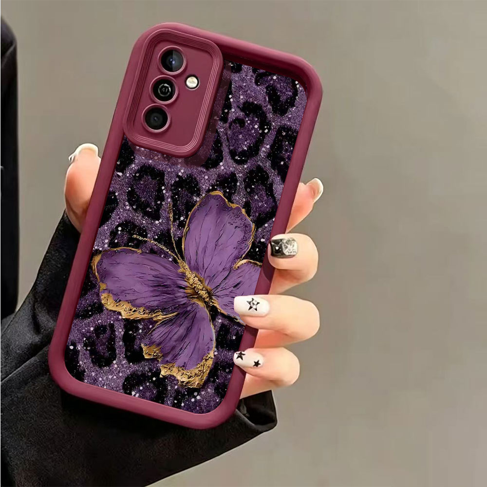 Phone Cases Leopard Print - เคสโทรศัพท์ TPU นิ่มป้องกันการตก สำหรับ Samsung Galaxy