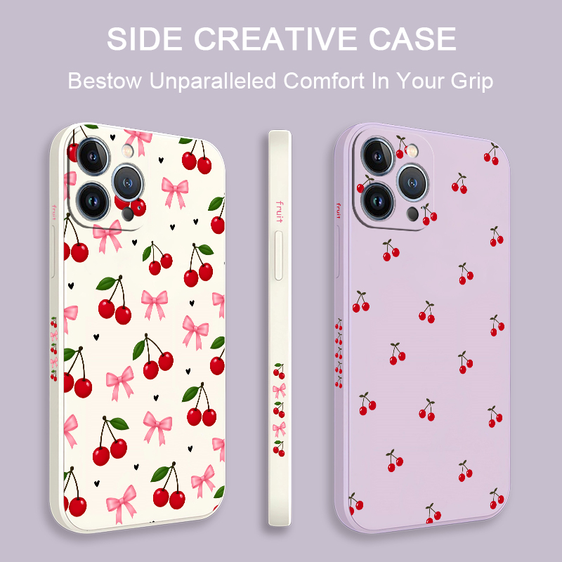 เคสโทรศัพท์ลายโบว์เชอร์รี่สีแด - Phone Cases Drop Proof บทวิจารณ์และราคา