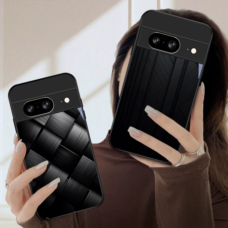 เคสโทรศัพท์แก้วสีดำลายเรขาคณิต - Phone Cases Google Pixel 7 บทวิจารณ์และราคา
