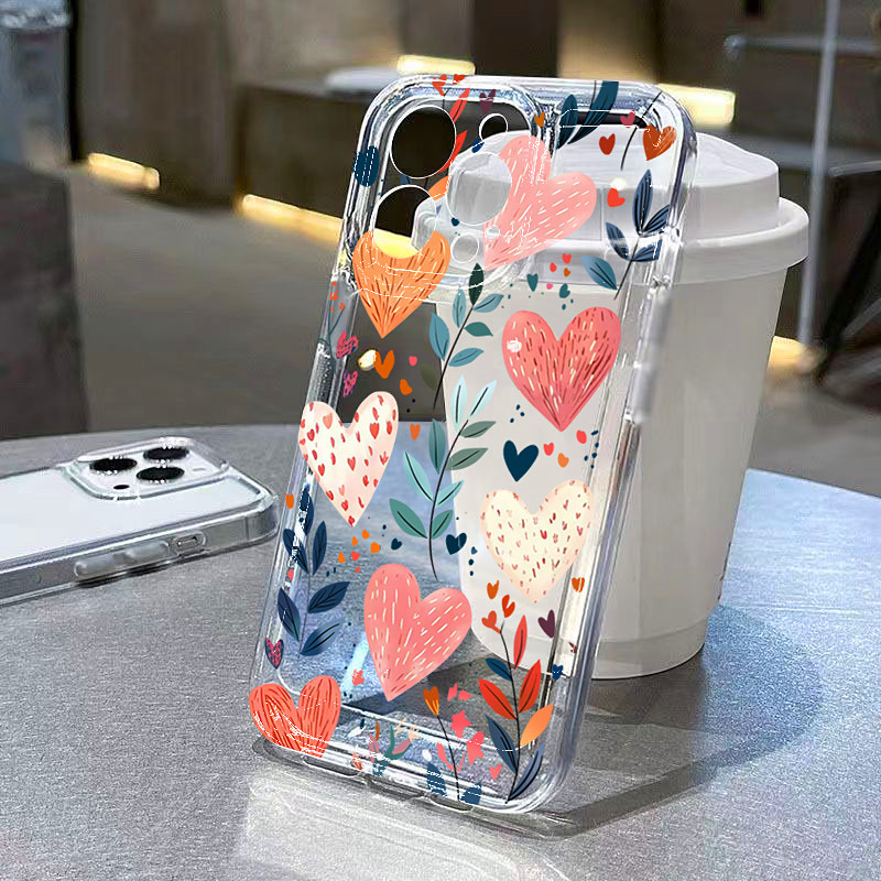 เคสโทรศัพท์ซิลิโคนลายหัวใจ ใบไ - Phone Cases Like Loopy บทวิจารณ์และราคา