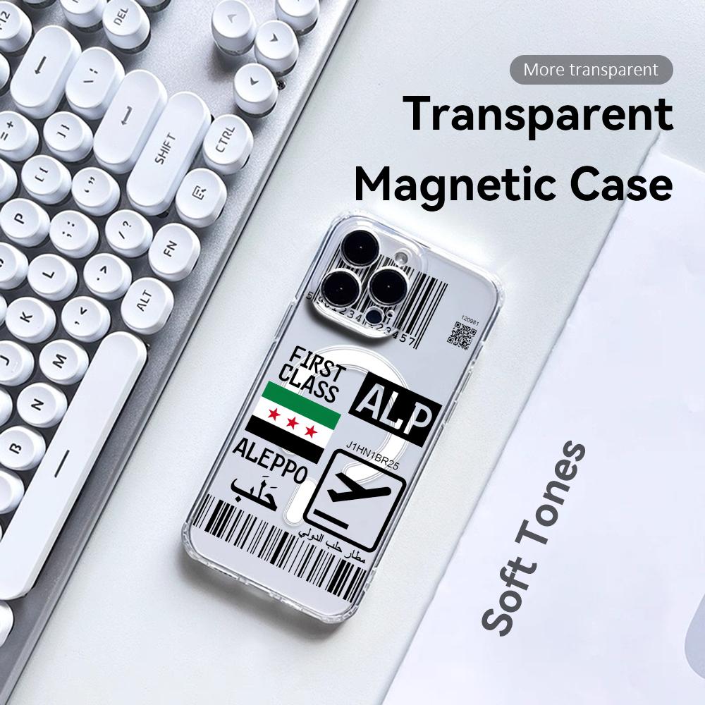 เคสโทรศัพท์ลายตั๋วเครื่องบินเด - Clear Magsafe Case บทวิจารณ์และราคา