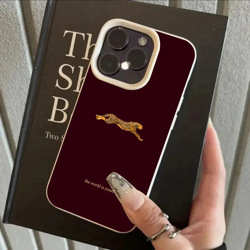 เคสโทรศัพท์ลายเสือดาวสีแดงไวน์ - Phone Cases Leopard Print บทวิจารณ์และราคา