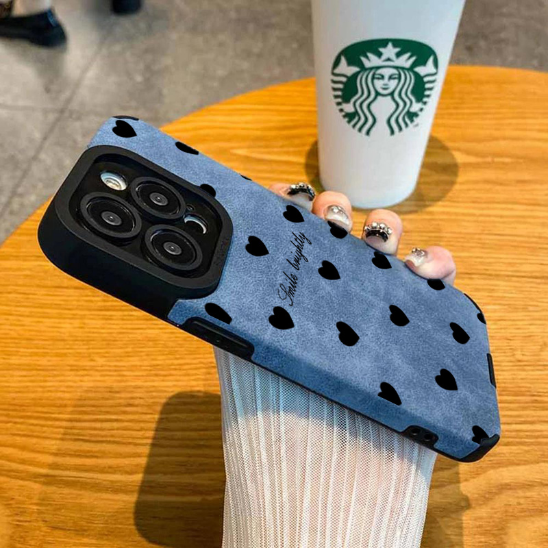 เคสโทรศัพท์หรูหราสีดำลายหัวใจร - Phone Cases Like Loopy บทวิจารณ์และราคา
