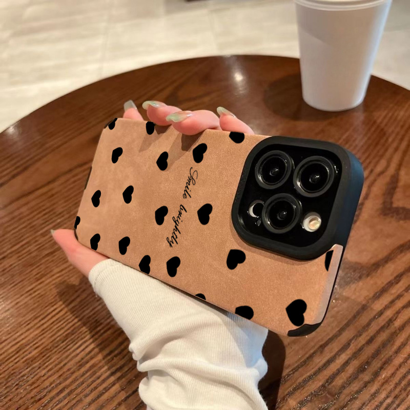 เคสโทรศัพท์หรูหราสีดำลายหัวใจร - Phone Cases Like Loopy บทวิจารณ์และราคา