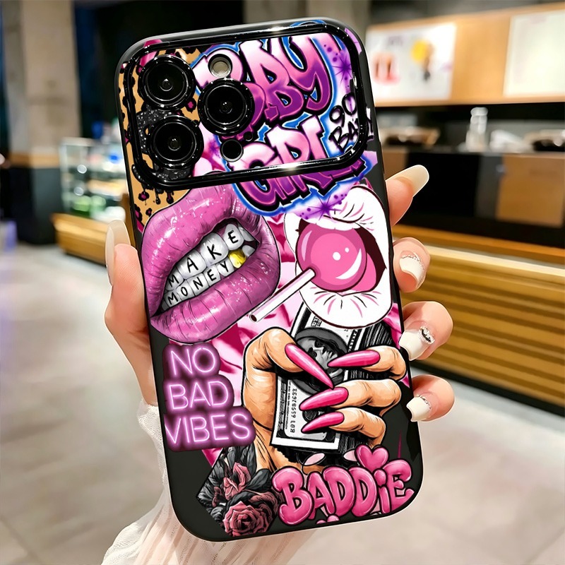 เคสโทรศัพท์ลายกราฟฟิตี้รูปปากส - Phone Cases Iphone 17 Pro บทวิจารณ์และราคา