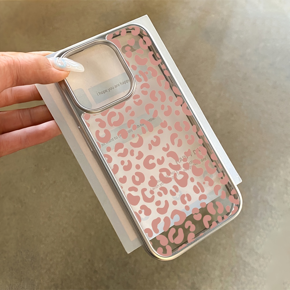 เคสโทรศัพท์ใสลายเสือดาวสีชมพูเ - Phone Cases Leopard Print บทวิจารณ์และราคา