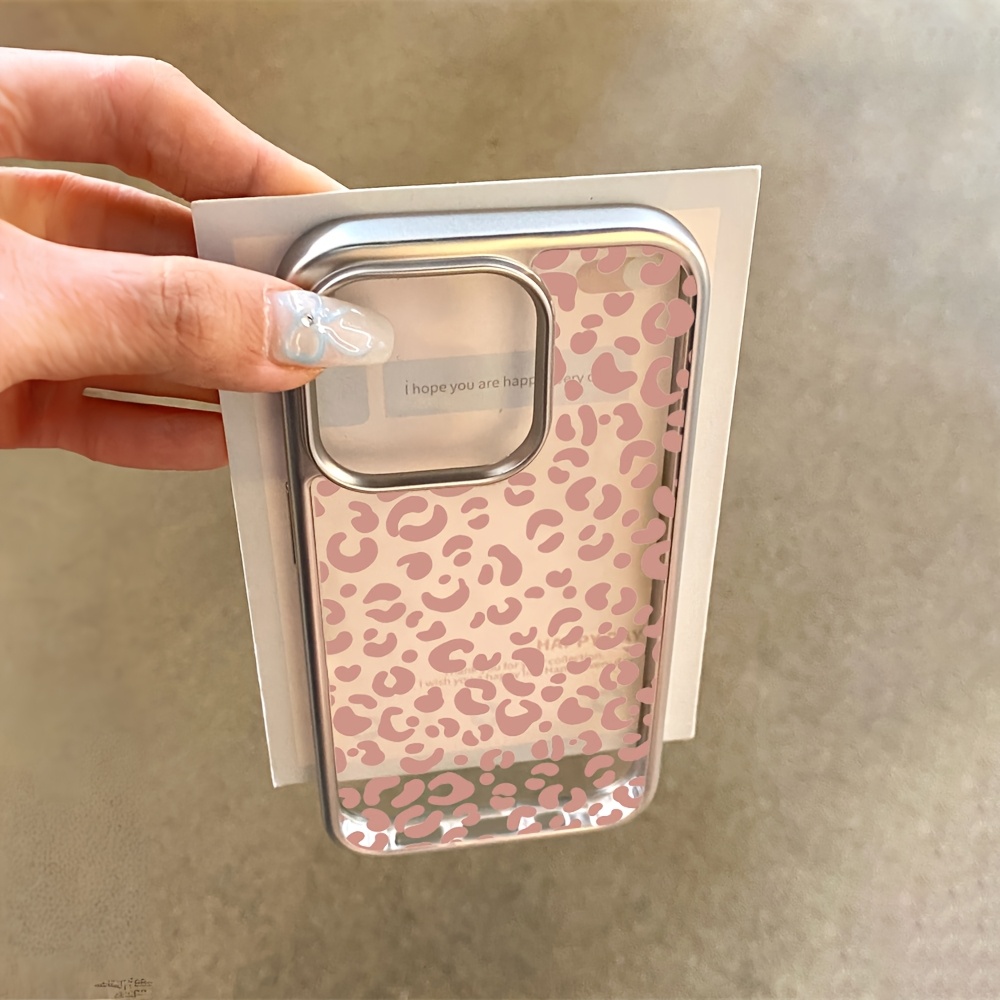 เคสโทรศัพท์ใสลายเสือดาวสีชมพูเ - Phone Cases Leopard Print บทวิจารณ์และราคา
