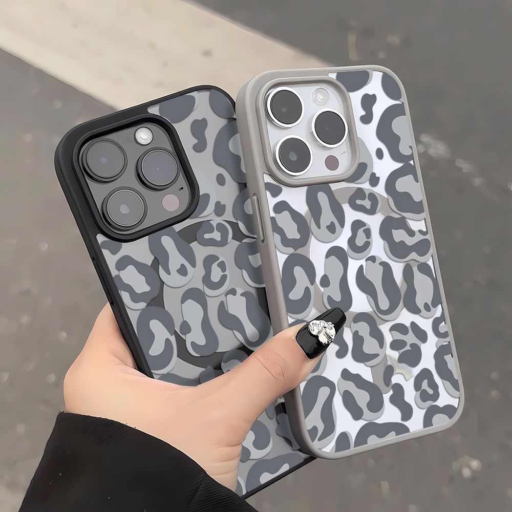 เคสลายเสือดาวสีดำสำหรับไอโฟน 1 - Clear Magsafe Case บทวิจารณ์และราคา