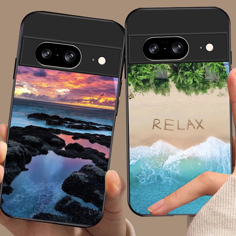 ทิวทัศน์พระอาทิตย์ตกชายฝั่งสำห - Phone Cases Google Pixel 7 บทวิจารณ์และราคา