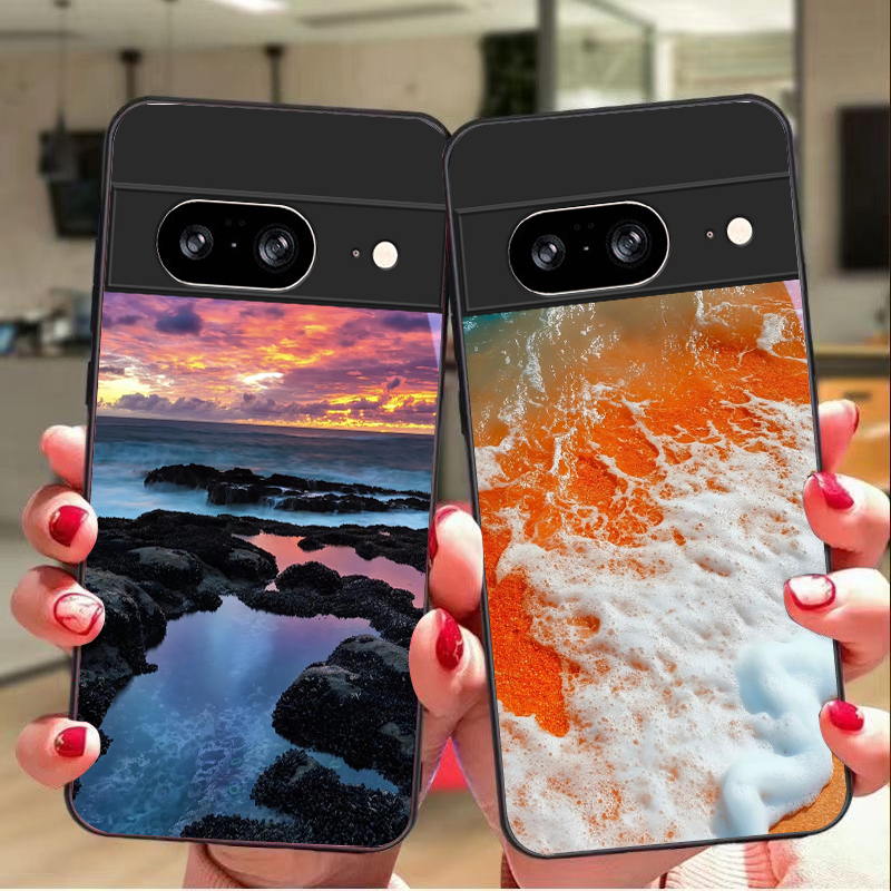 ทิวทัศน์พระอาทิตย์ตกชายฝั่งสำห - Phone Cases Google Pixel 7 บทวิจารณ์และราคา
