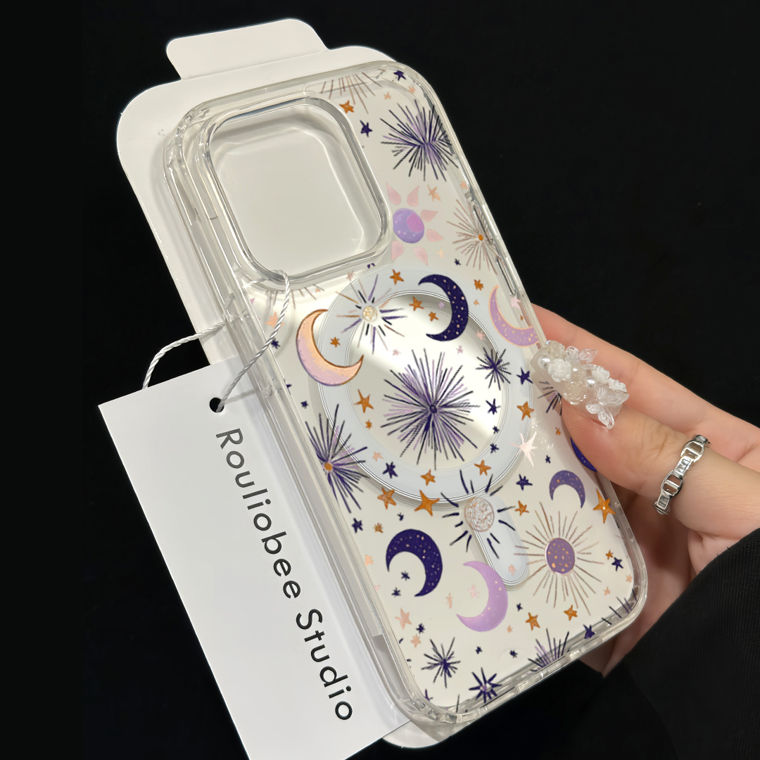 โรแมนติกซัน มูน สตาร์สเคสโทรศั - Clear Magsafe Case บทวิจารณ์และราคา