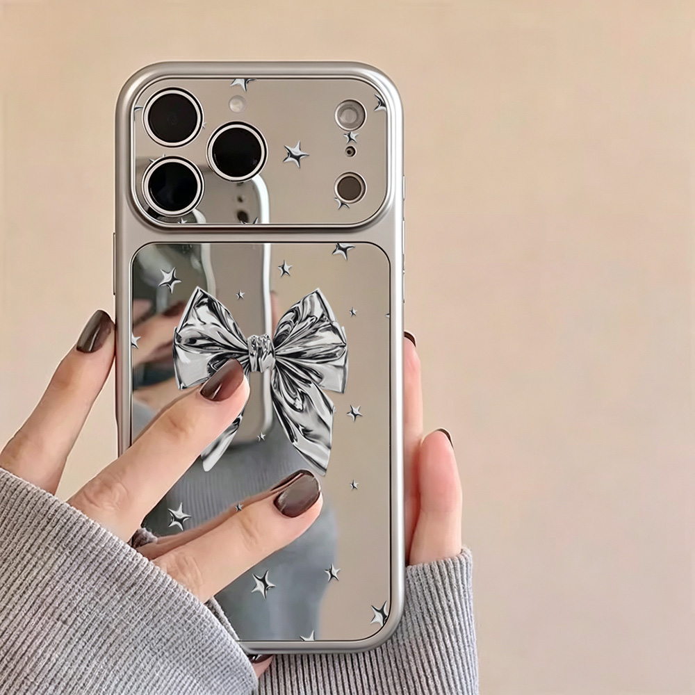 เคสโทรศัพท์แบบมีกระจกทรงโบว์สไ - Phone Cases Korean บทวิจารณ์และราคา