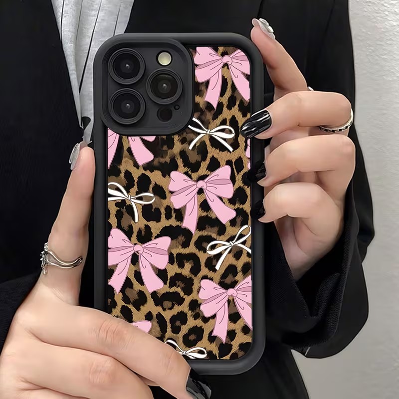เคสโทรศัพท์ลายเสือดาวพร้อมโบว์ - Phone Cases Leopard Print บทวิจารณ์และราคา