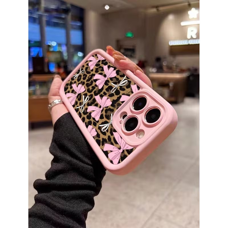 เคสโทรศัพท์ลายเสือดาวพร้อมโบว์ - Phone Cases Leopard Print บทวิจารณ์และราคา