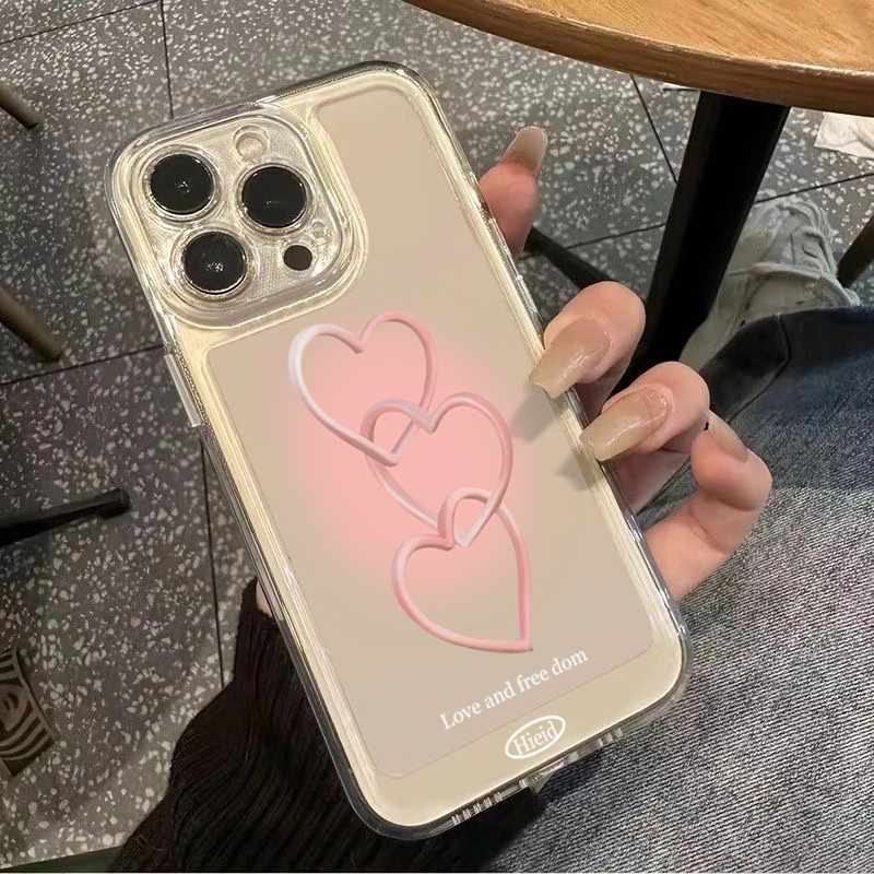 เคสโทรศัพท์ลายหัวใจสีชมพูวาดมื - Phone Cases Like Loopy บทวิจารณ์และราคา