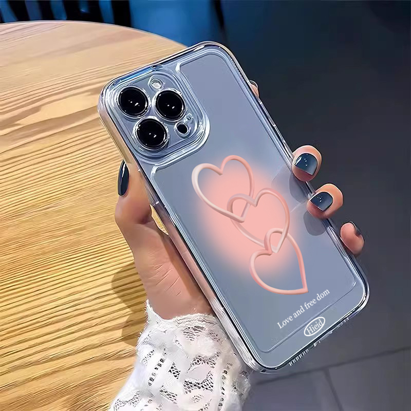 เคสโทรศัพท์ลายหัวใจสีชมพูวาดมื - Phone Cases Like Loopy บทวิจารณ์และราคา