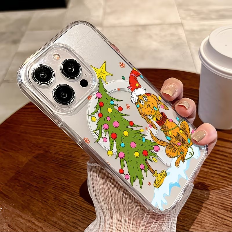 เคสโทรศัพท์ใสลายปาร์ตี้คริสต์ม - Clear Magsafe Case บทวิจารณ์และราคา