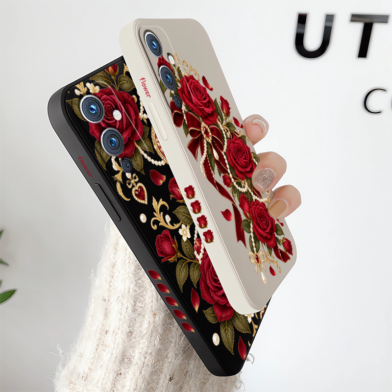 เคสโทรศัพท์ลายดอกไม้สุดหรู สำห - Phone Cases Drop Proof บทวิจารณ์และราคา