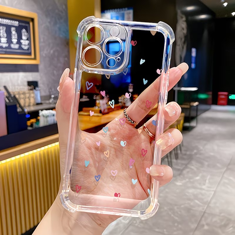 เคสโทรศัพท์ใสลายหัวใจหลากสี สำ - Phone Cases Drop Proof บทวิจารณ์และราคา